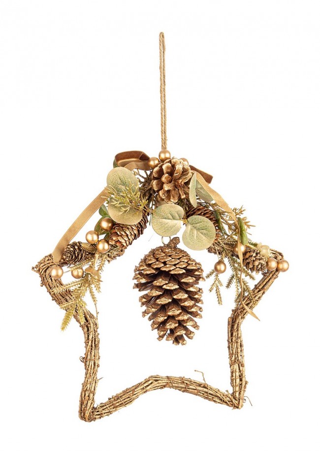 4x Pendentif étoile dorée Christin C