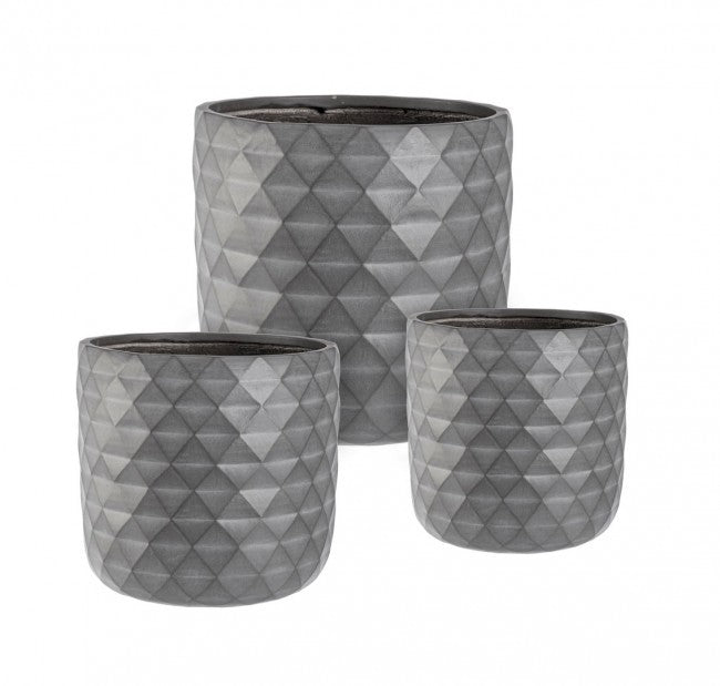 Set3 Vase Pyramide à Anthracite