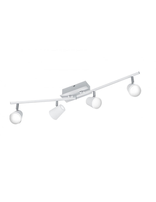 Plafonnier Arms avec 4 Spots Orientables Narcos Blanc Trio Lighting
