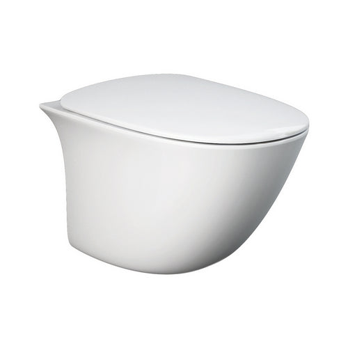 WC suspendu sans rebord 52 cm avec fixation cachée
