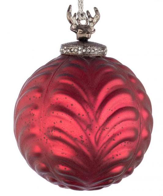 4x Sphère Vt Decorum Rouge Op D100