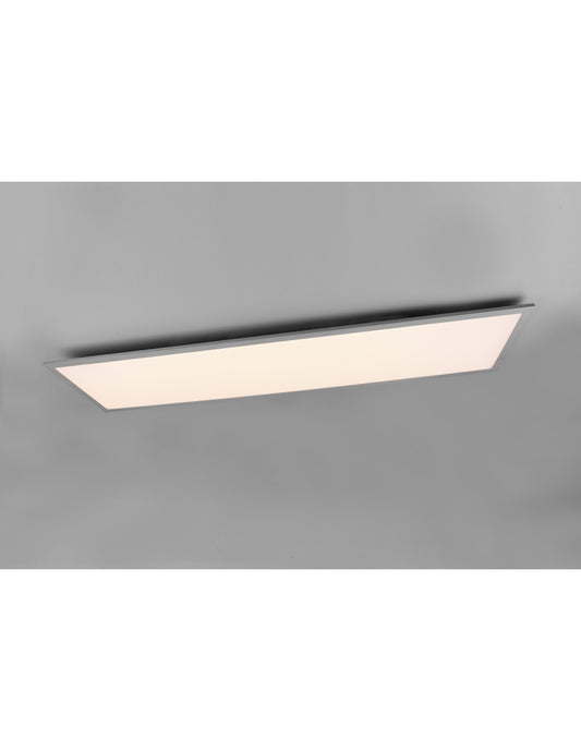 Plafonnier rectangulaire moderne avec variateur LED 34 W Alpha Aluminium Trio Lighting