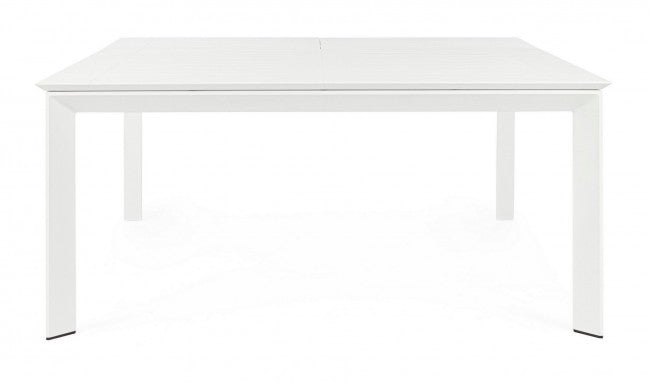 Table de jardin extensible blanche Konnor