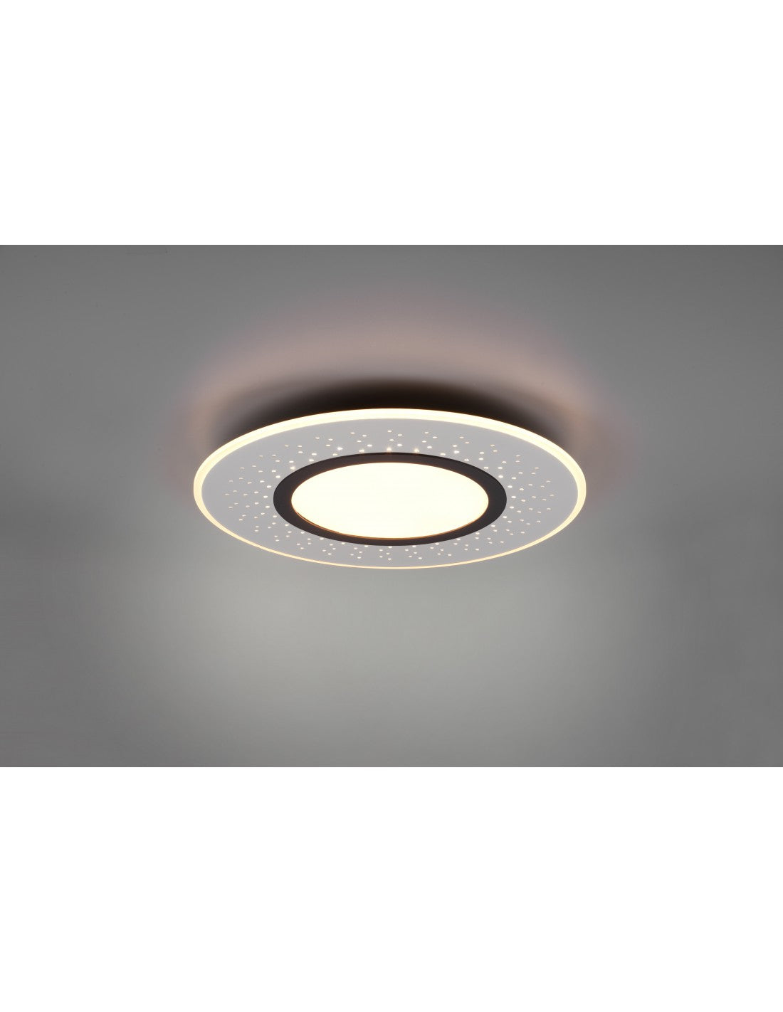 Plafonnier Moderne Verus Nickel Led Variateur 44w Trio Lighting
