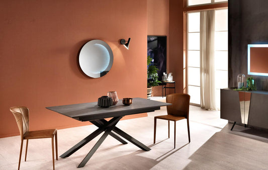 Table extensible 170/270x90 cm gris foncé