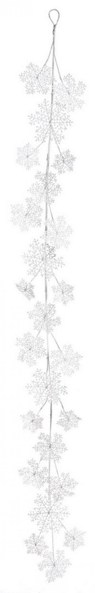 4x guirlande de flocons de neige