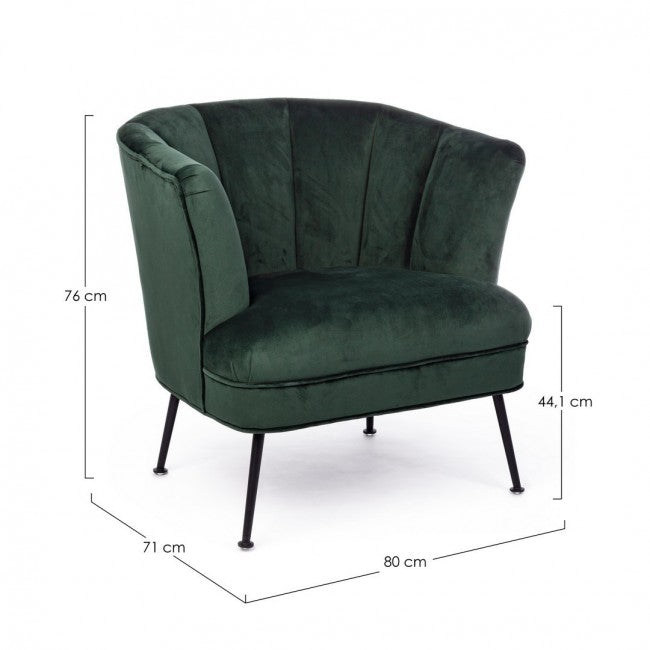Fauteuil de style design vert