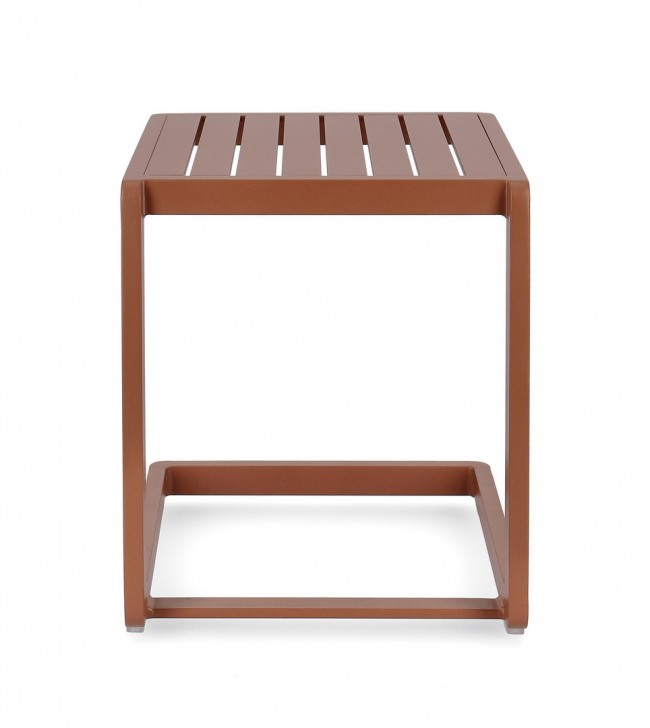 2x Table Basse Konnor 40X40 Terre Cuite