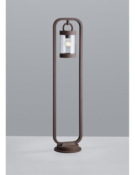 Poteau d'extérieur Sambesi Rouille H100 cm Capteur crépusculaire IP44 Trio Lighting