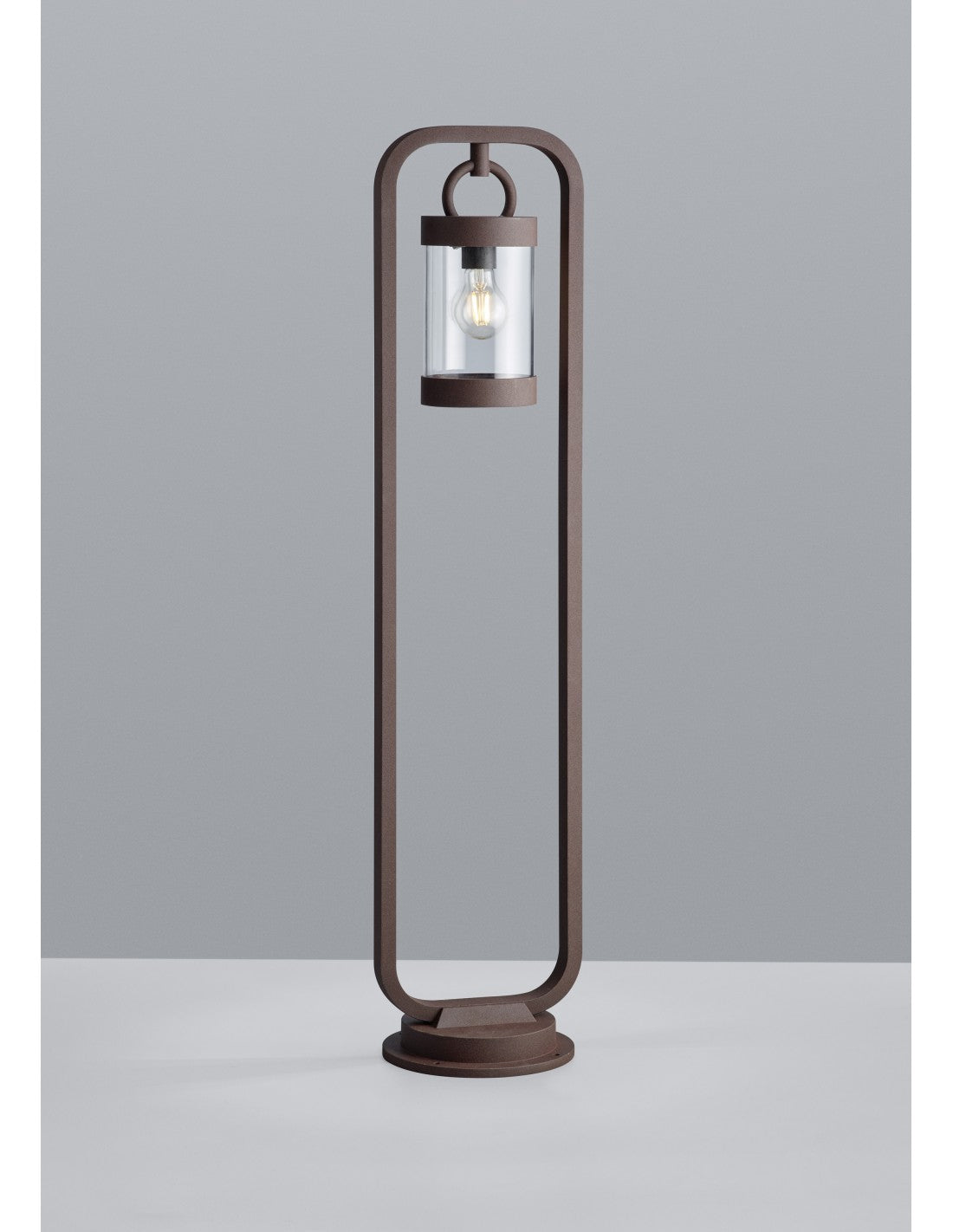 Poteau d'extérieur Sambesi Rouille H100 cm Capteur crépusculaire IP44 Trio Lighting