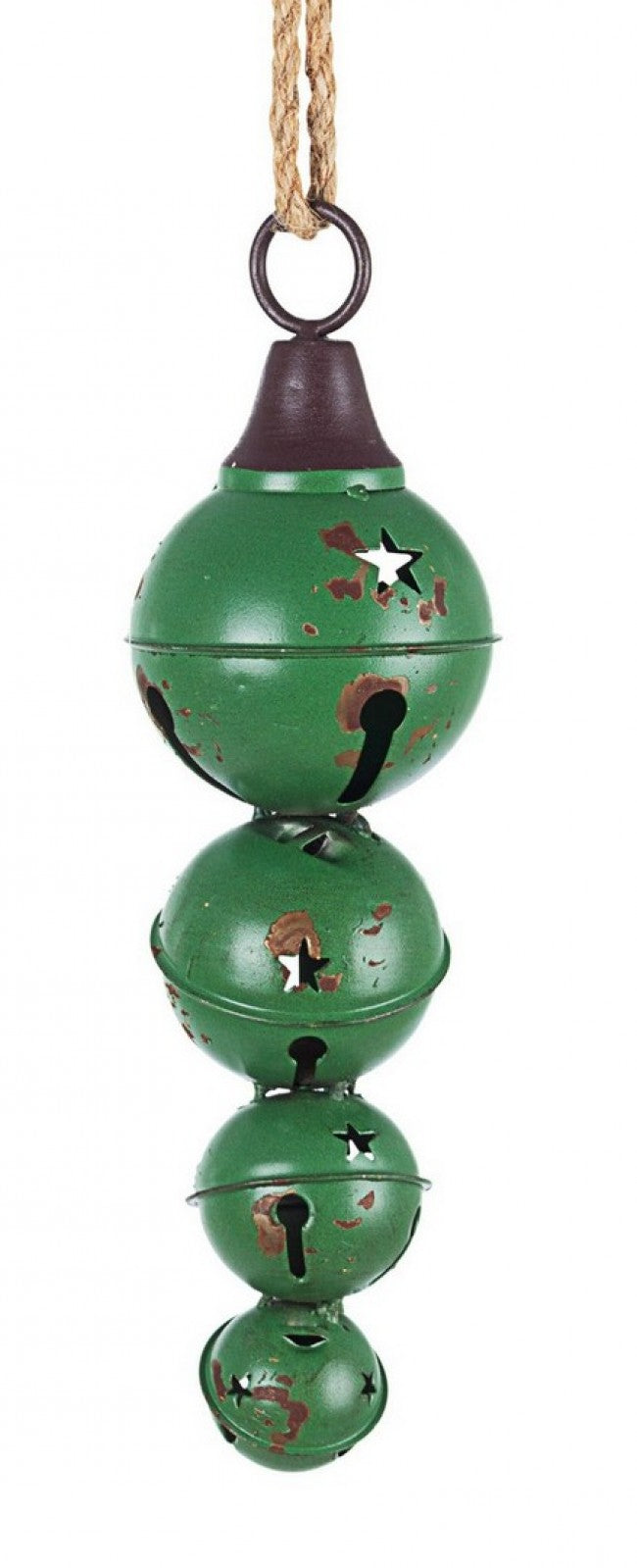 8x 4F pendentif cloche avec vert