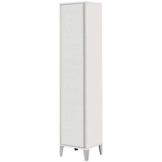 Meuble à balais laqué blanc 45x35x h170cm