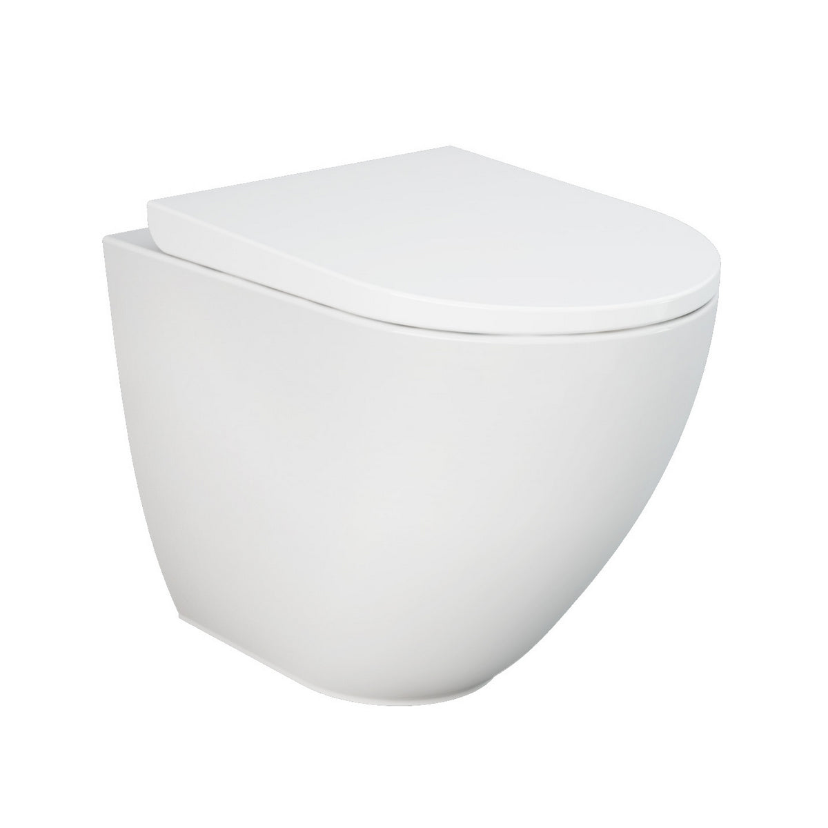 WC dos à mur sans rebord avec fixations cachées