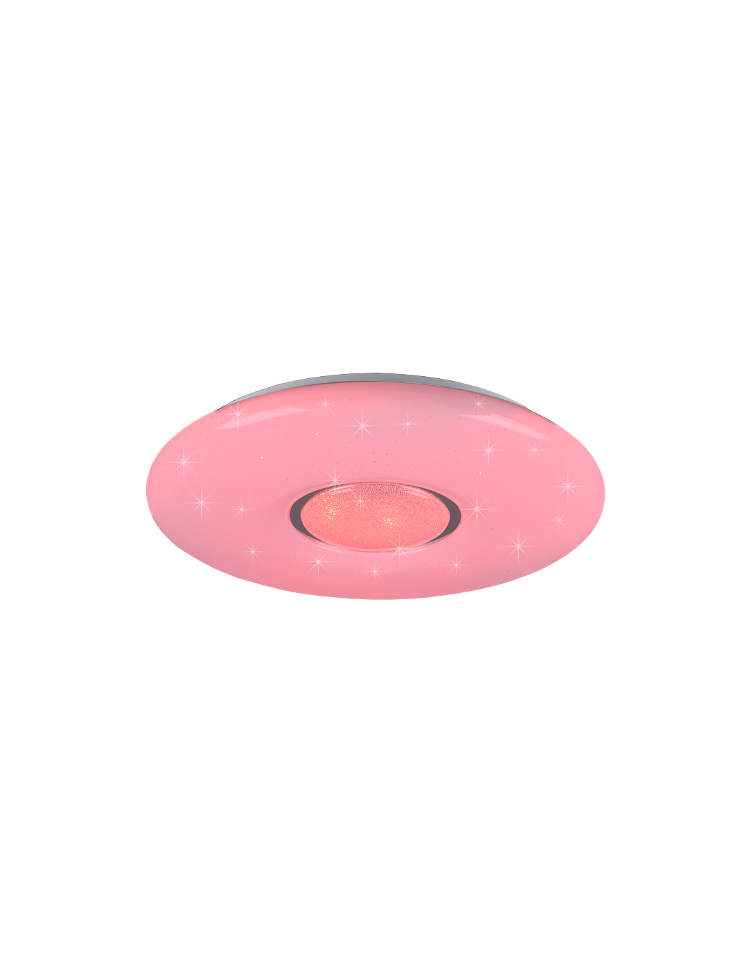 Plafonnier LED moderne variateur RGB Lia effet ciel étoilé Trio éclairage