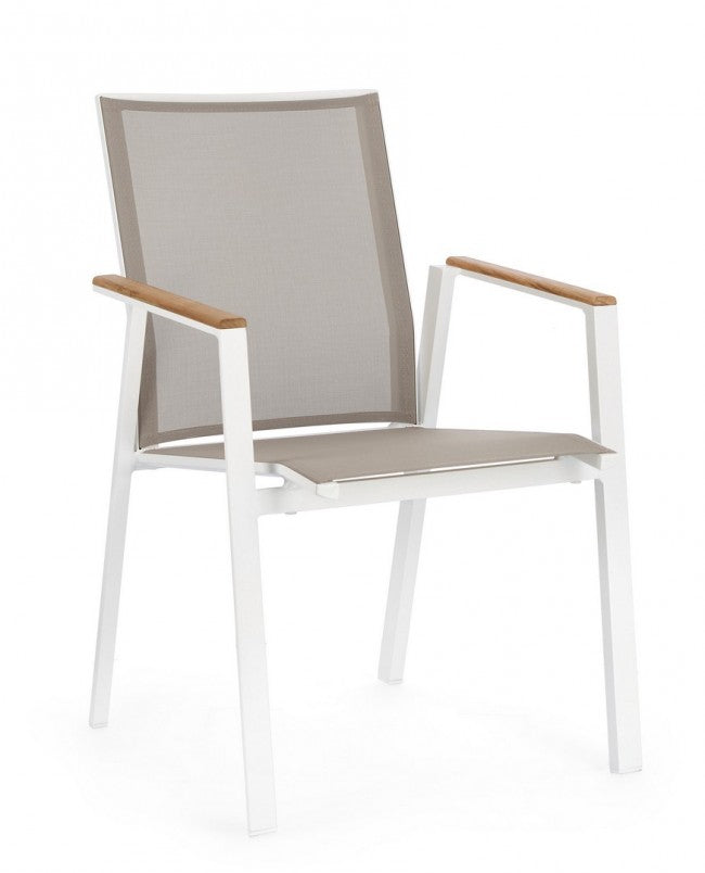 4x Chaise C-Br Cameron Blanc Gk50