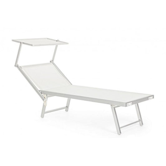 Bain de soleil d'extérieur blanc