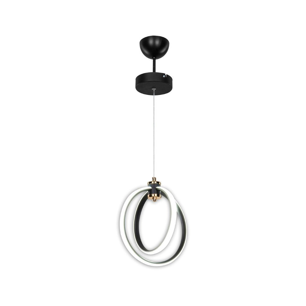 Lampe à suspension Felicia avec deux cercles LED ASZ1591