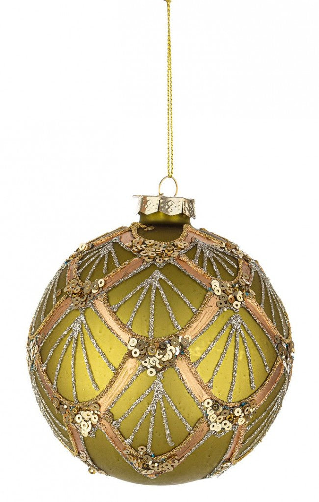 8x Sphère Vt Lux Vert-Champagne D100