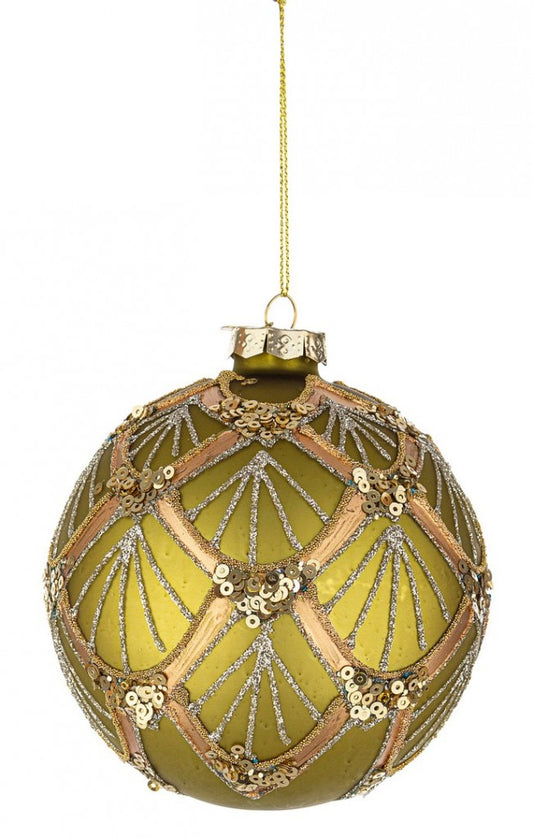 8x Sphère Vt Lux Vert-Champagne D100