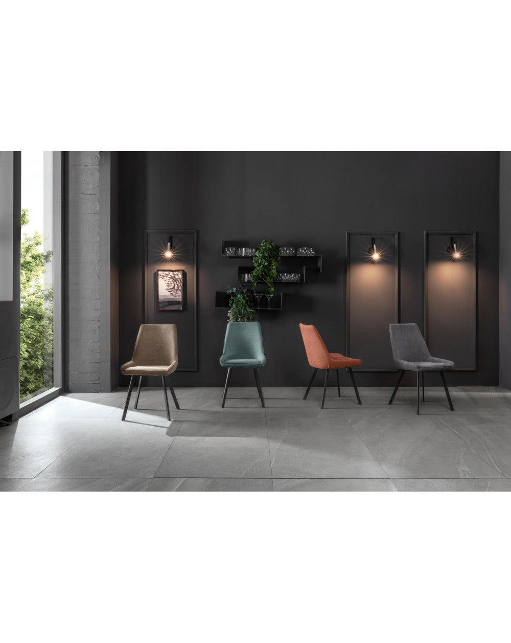 4x Chaise en Microfibre - Renard