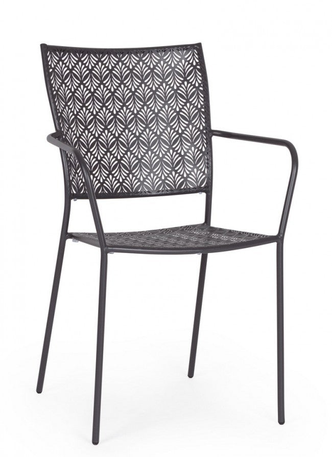4x Chaise C-Br Lizette Anthracite