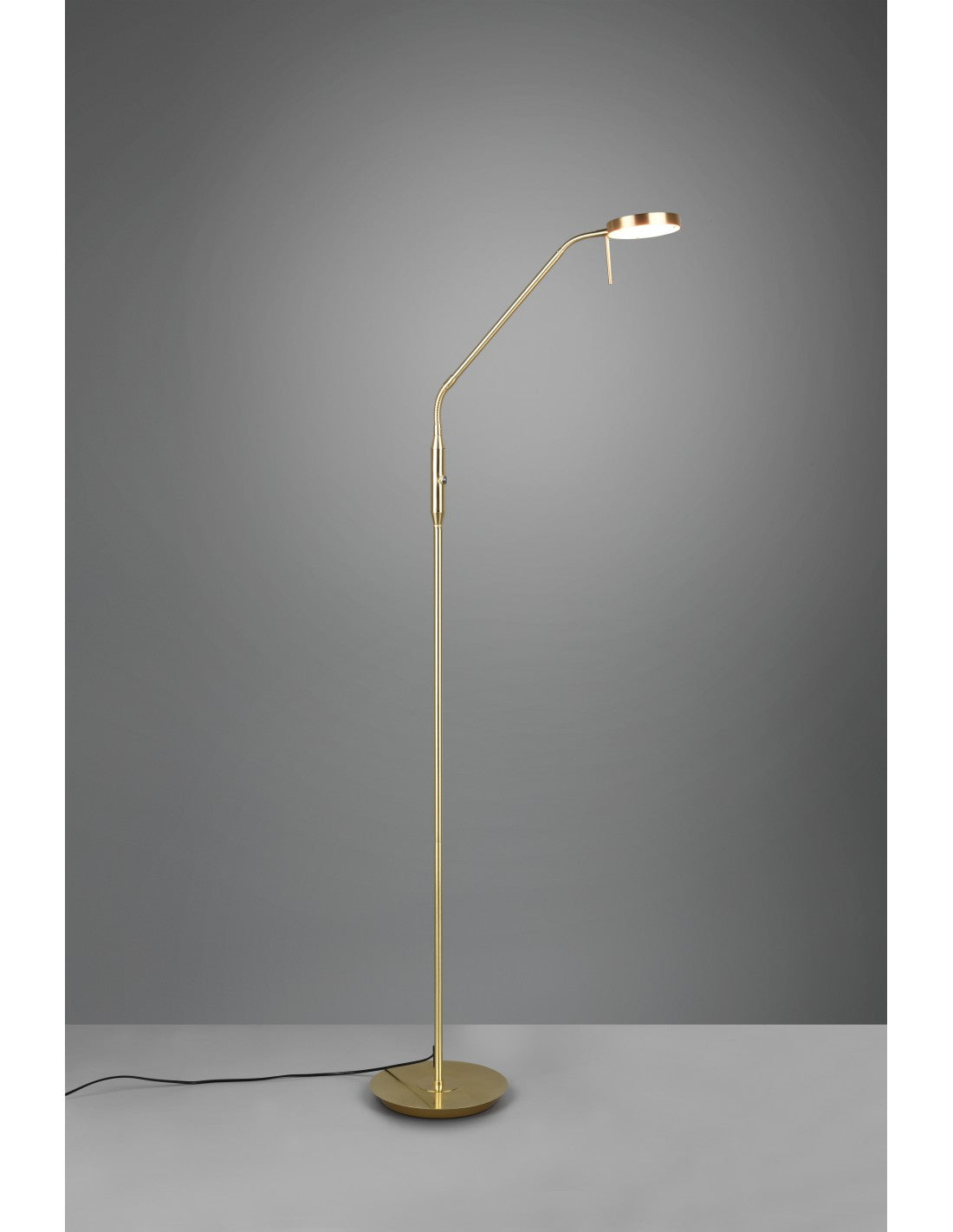 Lampadaire Monza en laiton à LED avec variateur tactile Trio Lighting