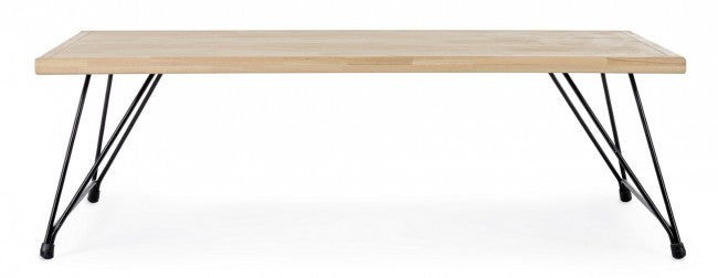 Table basse style industriel Vintage DISTRICT 120x60x h36 cm