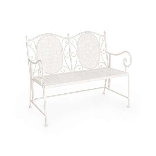 Banquette pliante deux places en acier Bianca EMILY 115x60x h92 cm