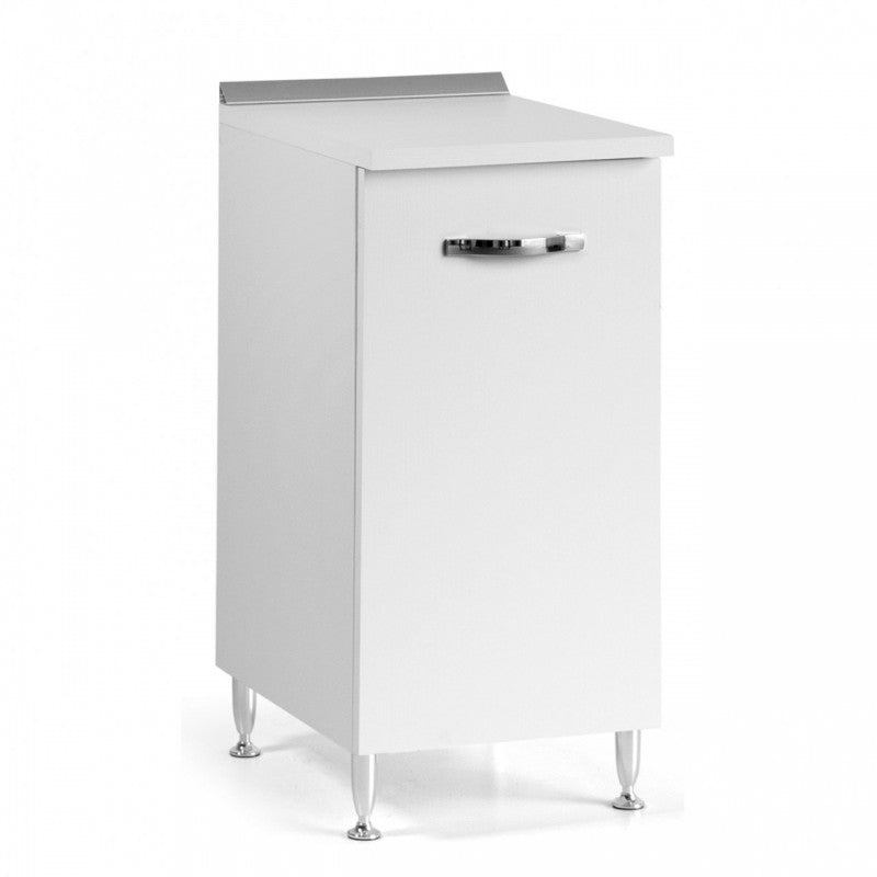 Meuble de cuisine Frêne Blanc 1 porte 30x50xH 85 cm