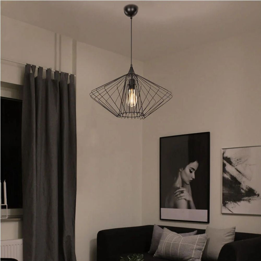 Arona ASZ1360 suspension en fil métallique noir