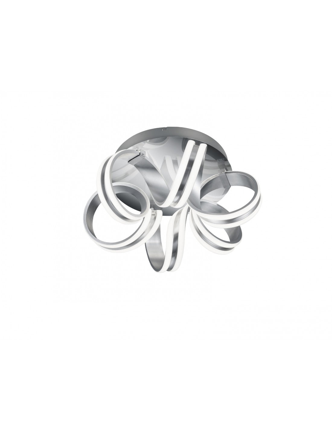 Plafonnier LED moderne Carrera Aluminium Ribbon Trio Lighting