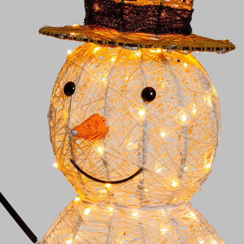Bonhomme de neige LED 3D H70cm Série 160 LED