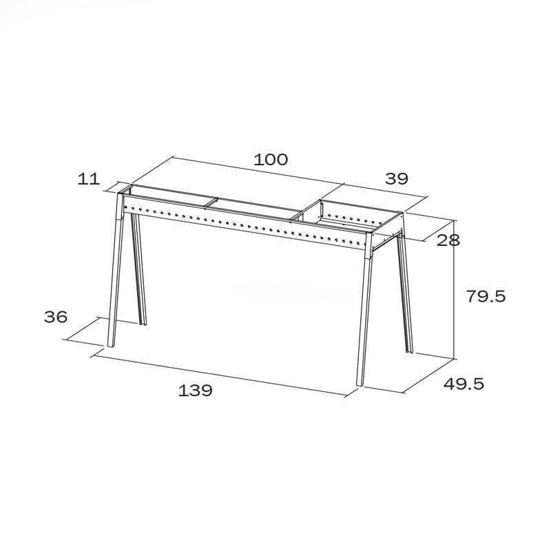 Barbecue à brochettes en fer Torino 100 + kit cloison 40 grills