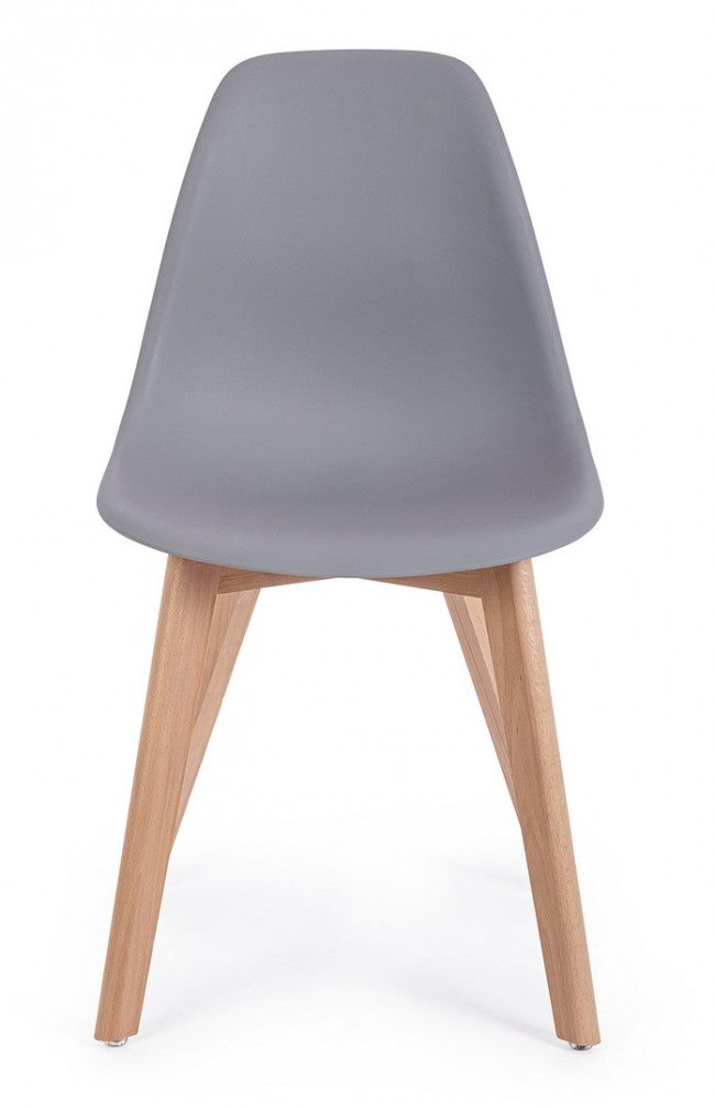 4x chaise système gris