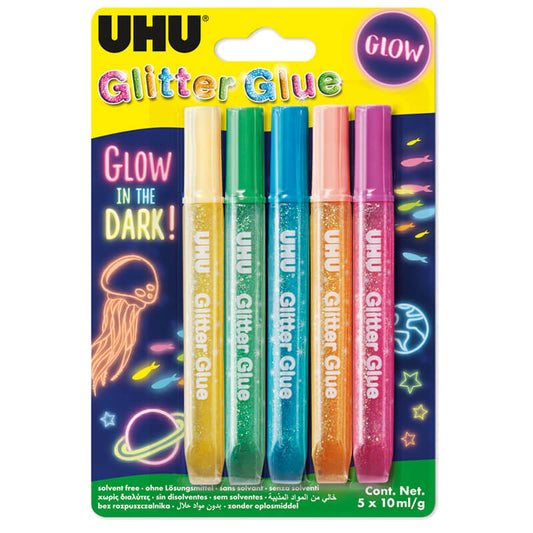 Colle Pailletée Pcs.5 Glow | Uhu - Vertecchi Rome