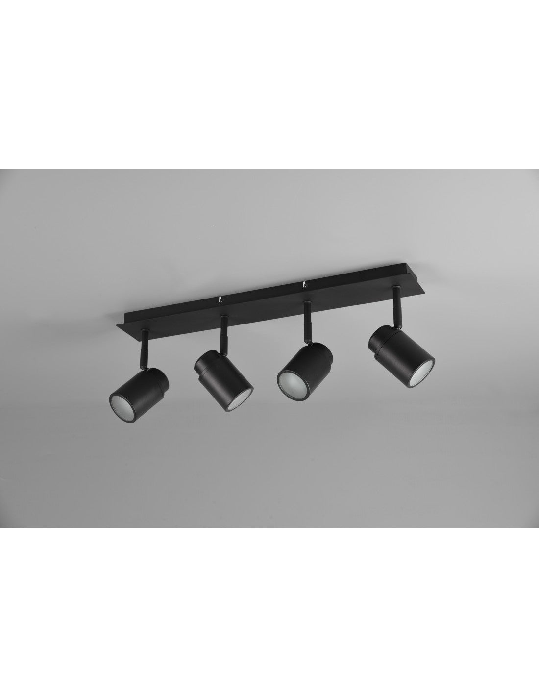 Barre Linéaire 4 Spots Orientables Métal Noir Angelo Trio Lighting