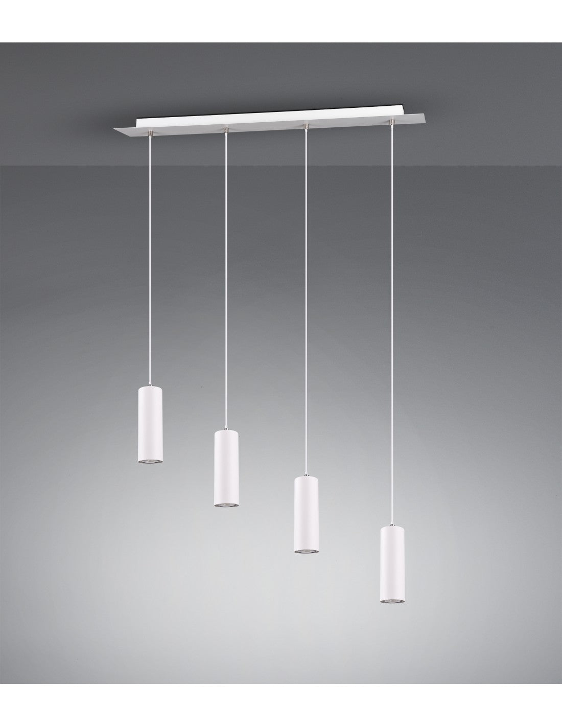 Lampe à Suspension 4 Points Lumineux GU10 Marley Blanc Trio Lighting