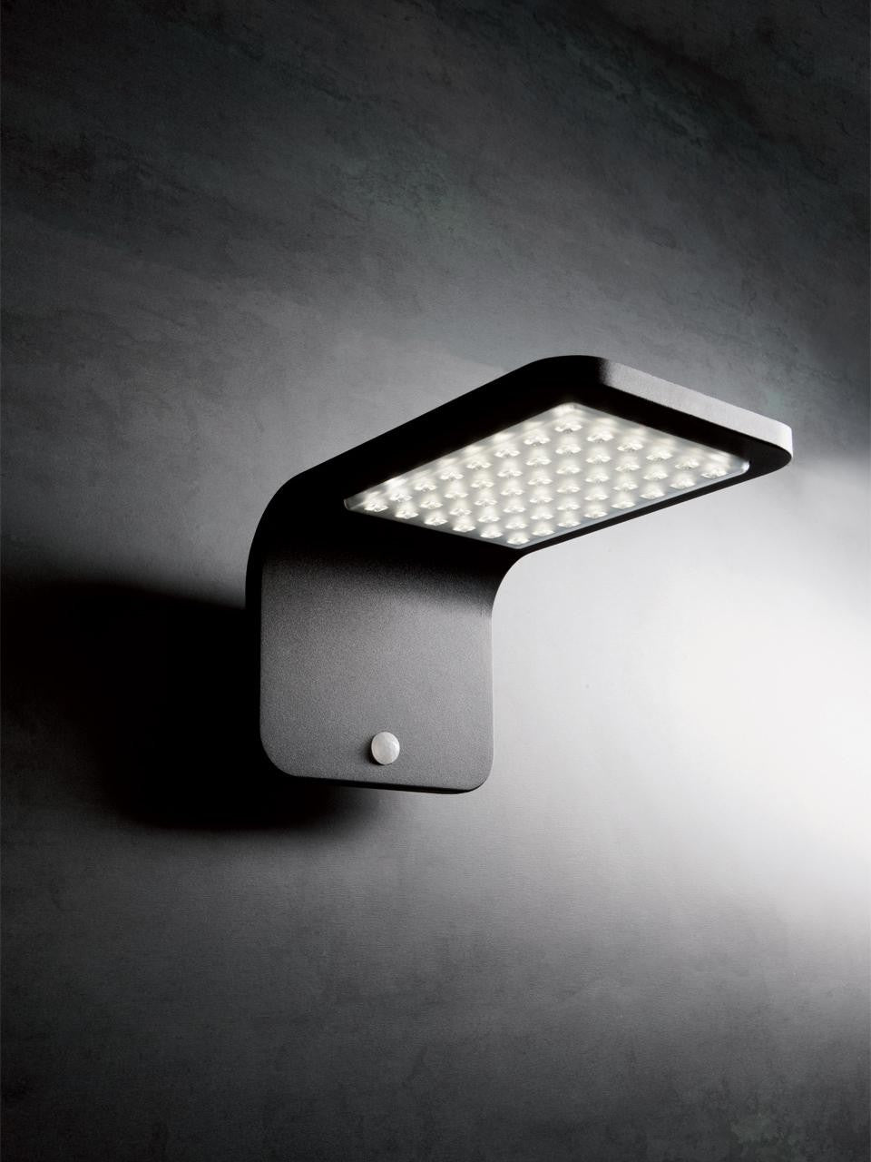 Applique murale solaire 3W LED 4000K ligne de rue noire