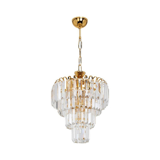 Miranda MDL3831 plafonnier 3 lumières en verre et or
