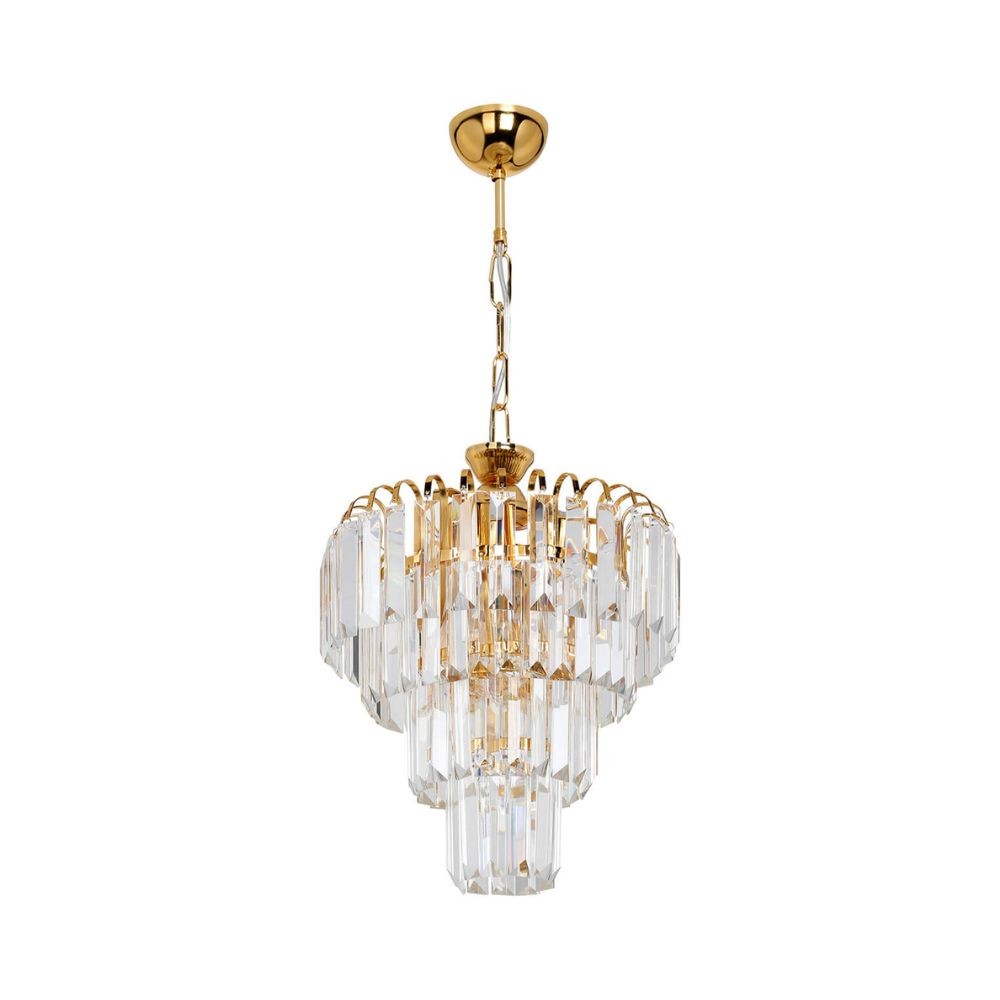 Miranda MDL3831 plafonnier 3 lumières en verre et or