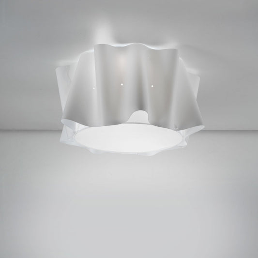 Plafonnier 5 lumières blanc cm. 60 x 32h