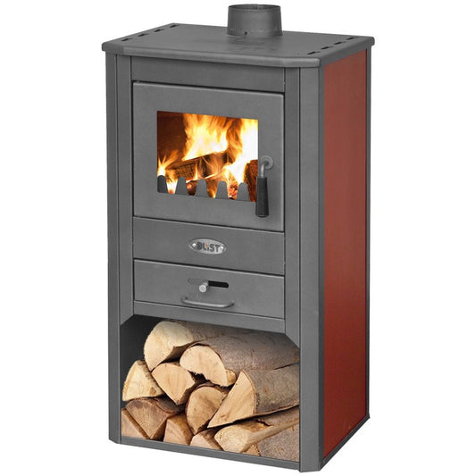 Poêle à bois Bordeaux 49 x 46 x 93 h cm