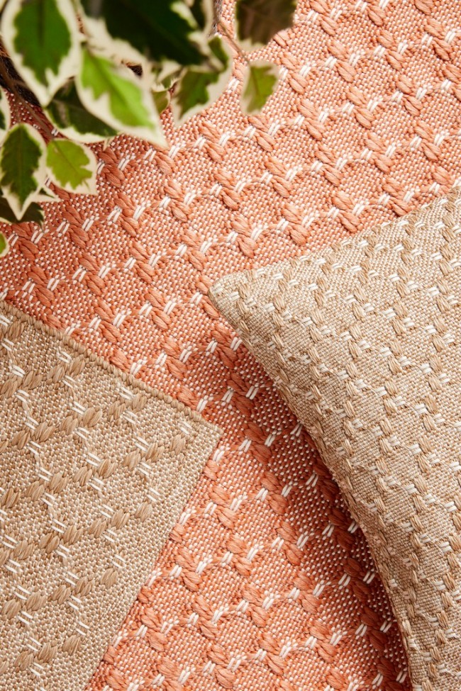 Tapis d'extérieur Bhajan rose 170 x 240 cm