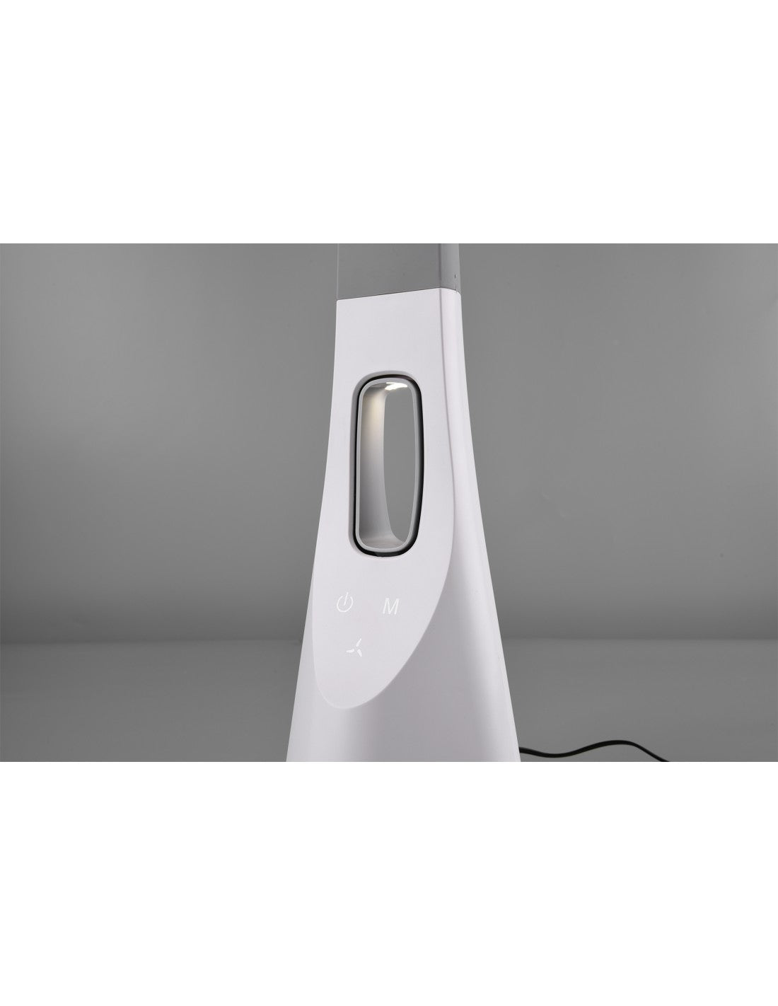 Lampe de table flexible Vento avec ventilateur LED blanche à variateur tactile Trio Lighting