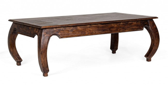 Table basse opium Jaipur en bois style fusion 130x70 cm