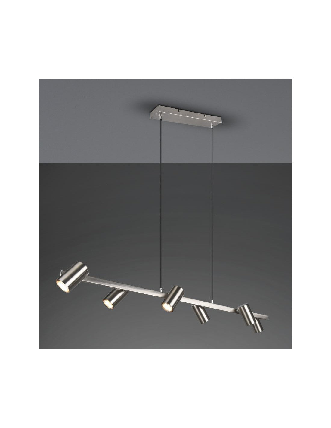 Lustre 6 Spots GU10 Orientables Marley Nichel Trio Lighting