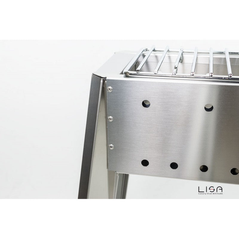 Cuiseur à brochettes en acier Miami 1500, facile à fermer