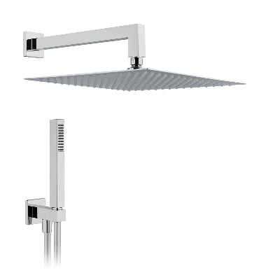 Pomme de douche carrée 250x250 - Bras 350 mm