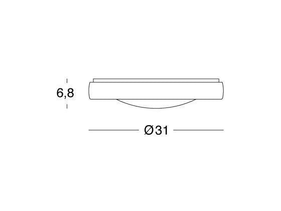 Plafonnier rond 18W LED 4000K graphite ligne loft