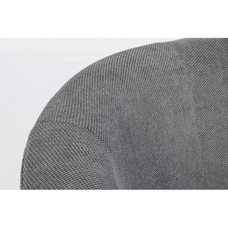 Fauteuil en bois et tissu Anthracite BELIZE 64,5x63x h76 cm